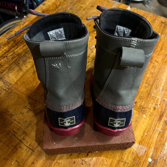 Duck / Muck Winter Boots Harlequin 9 grey pink navy plaid - Like new unworn! - Picture 4 of 12